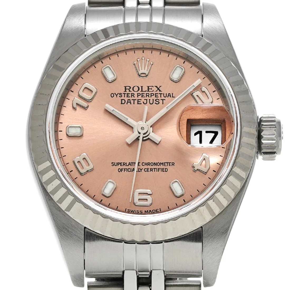 ROLEX DATEJUST PINK WATCH - 4