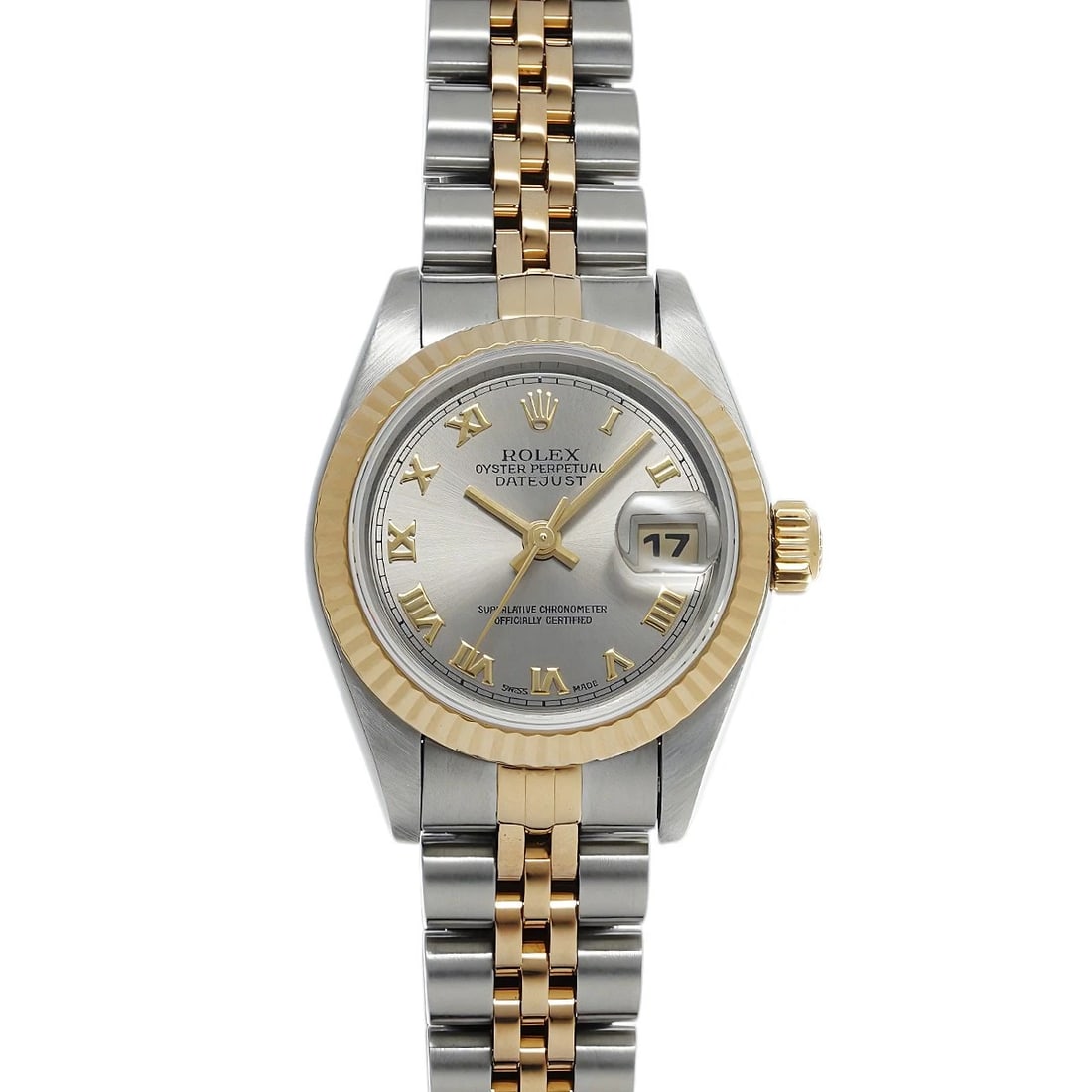 ROLEX DATEJUST GRAY WATCH: ROLEX Datejust gray Watch Brand: ROLEX Type/Style: Wristwatch Material: Band Material Stainless steel/Yellow Gold, Case Material Stainless steel Color: Dial Color gray Size: Case Size H/about 26mm W/a