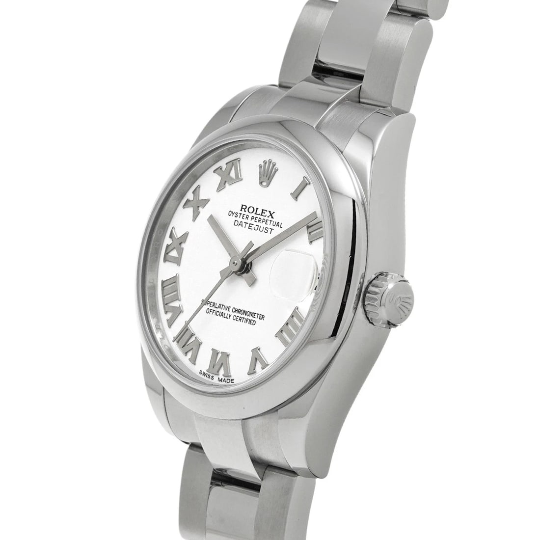 ROLEX DATEJUST WHITE WATCH - 2