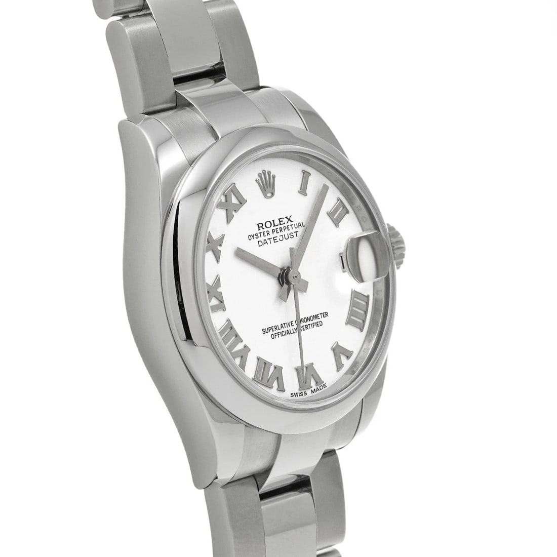 ROLEX DATEJUST WHITE WATCH - 3
