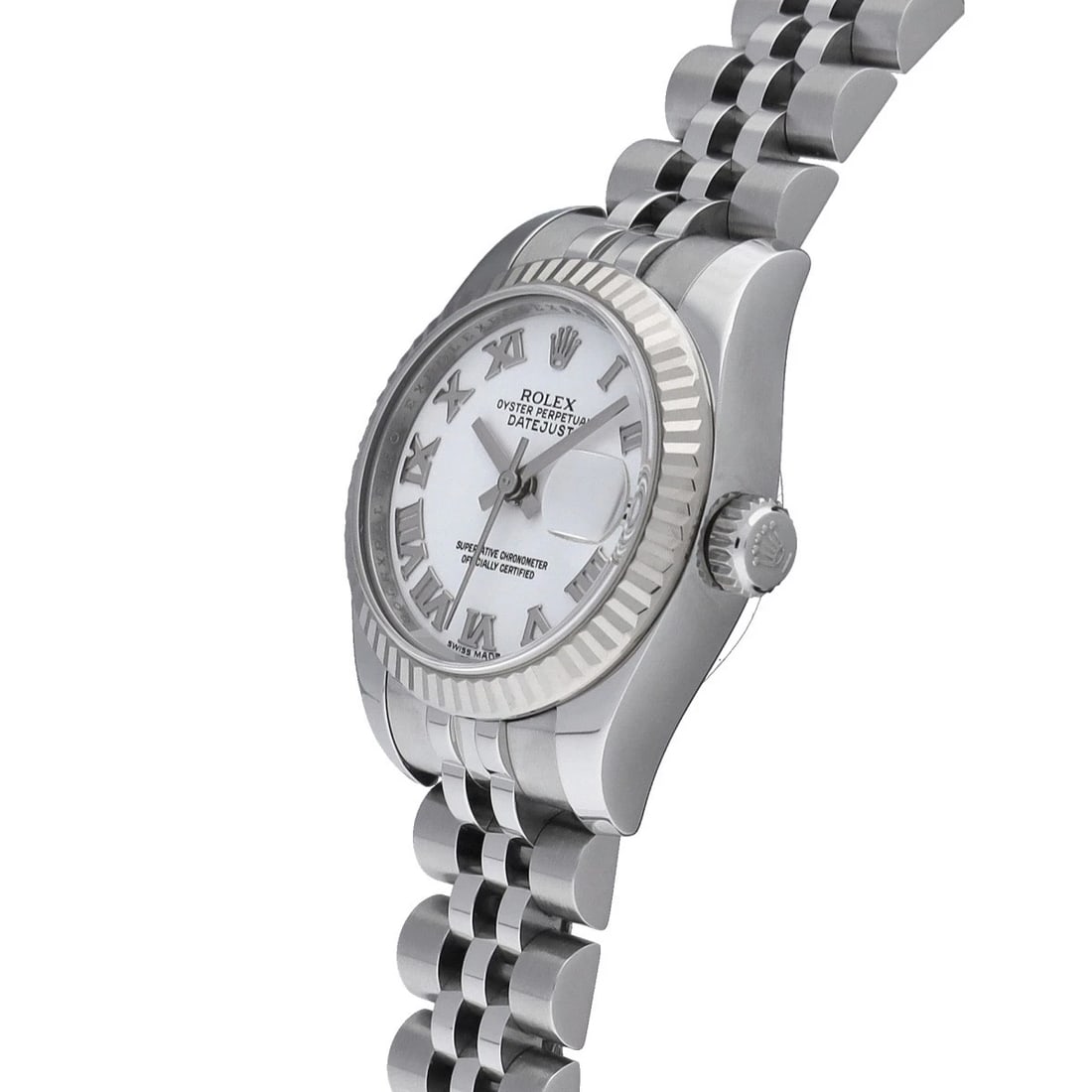 ROLEX DATEJUST WHITE WATCH - 2