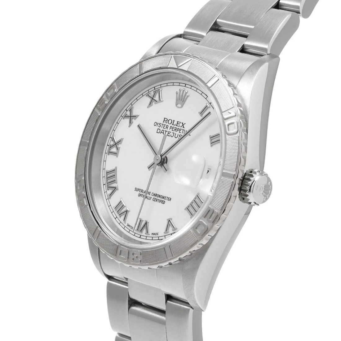 ROLEX DATEJUST THUNDERBIRD WHITE WATCH - 2