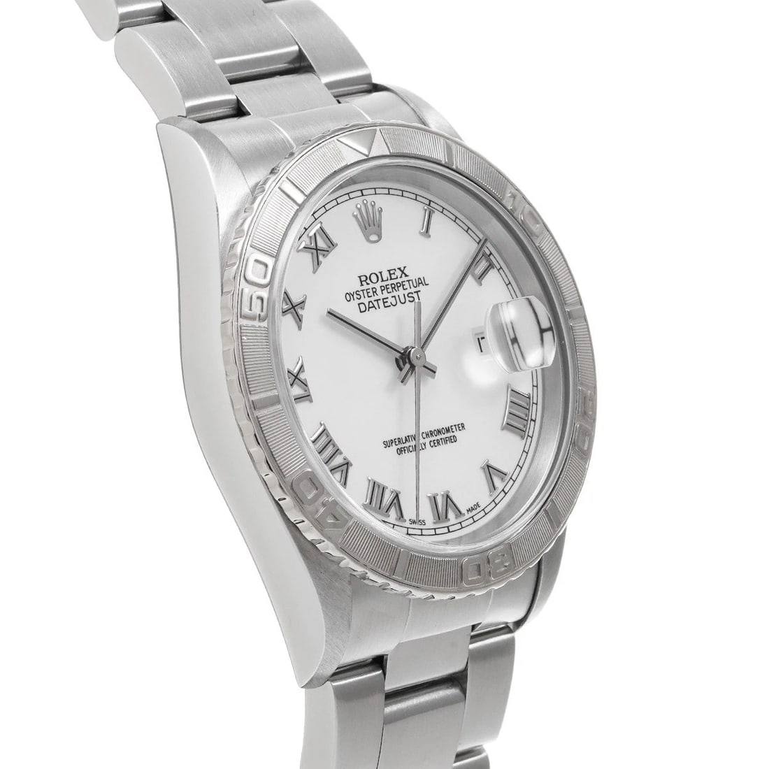 ROLEX DATEJUST THUNDERBIRD WHITE WATCH - 3