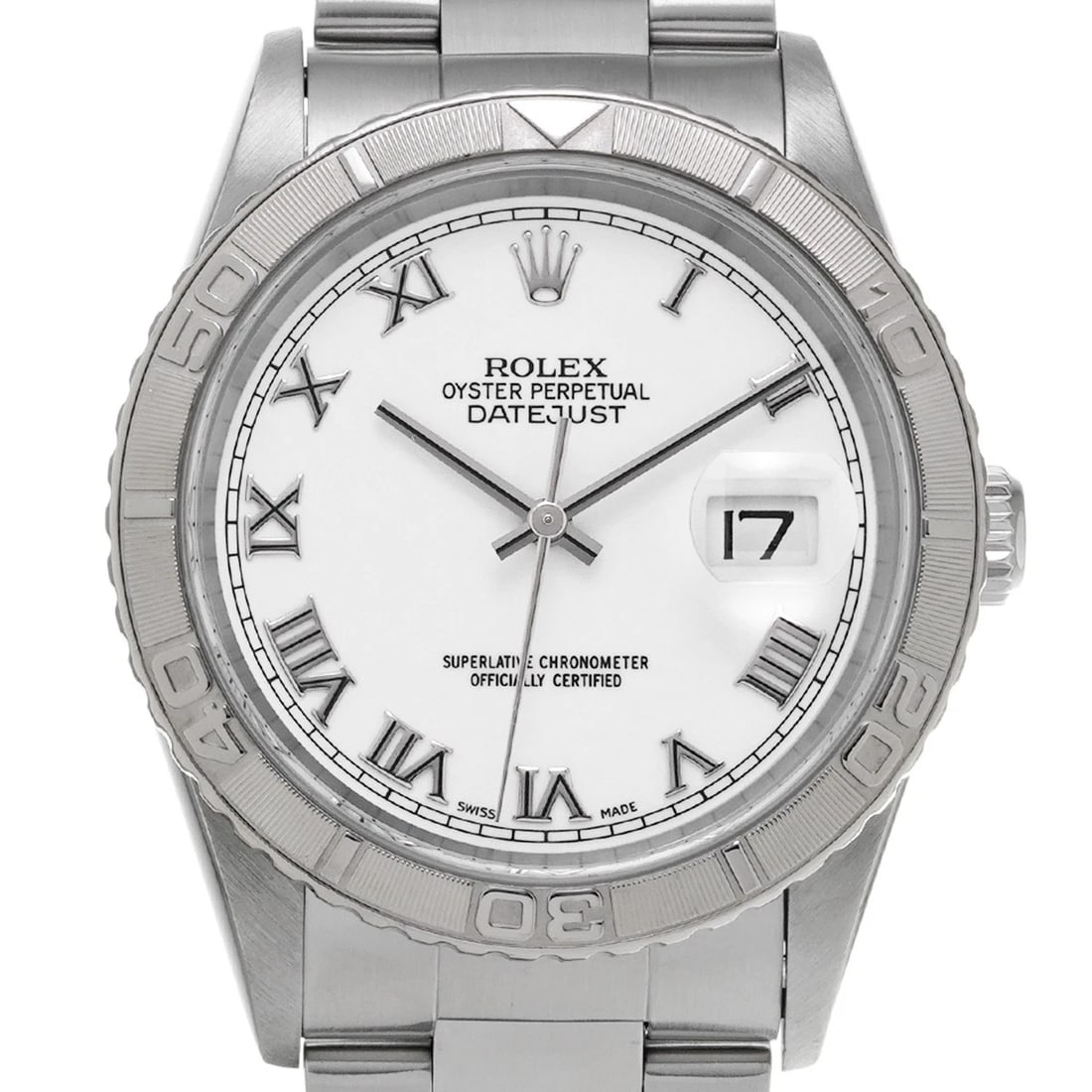 ROLEX DATEJUST THUNDERBIRD WHITE WATCH - 4