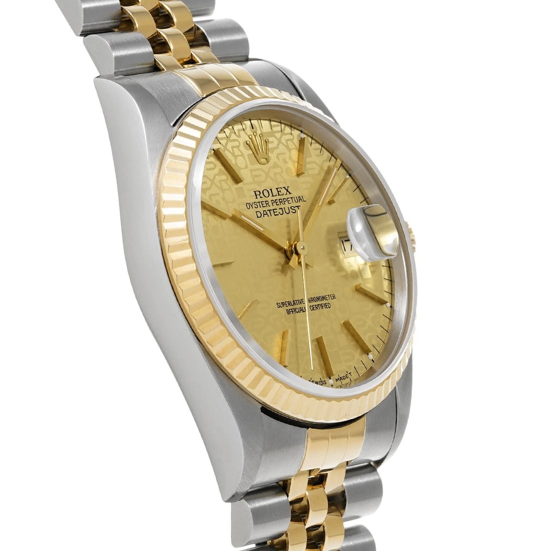 ROLEX DATEJUST 36 CHAMPAGNE COMPUTER WATCH - 3