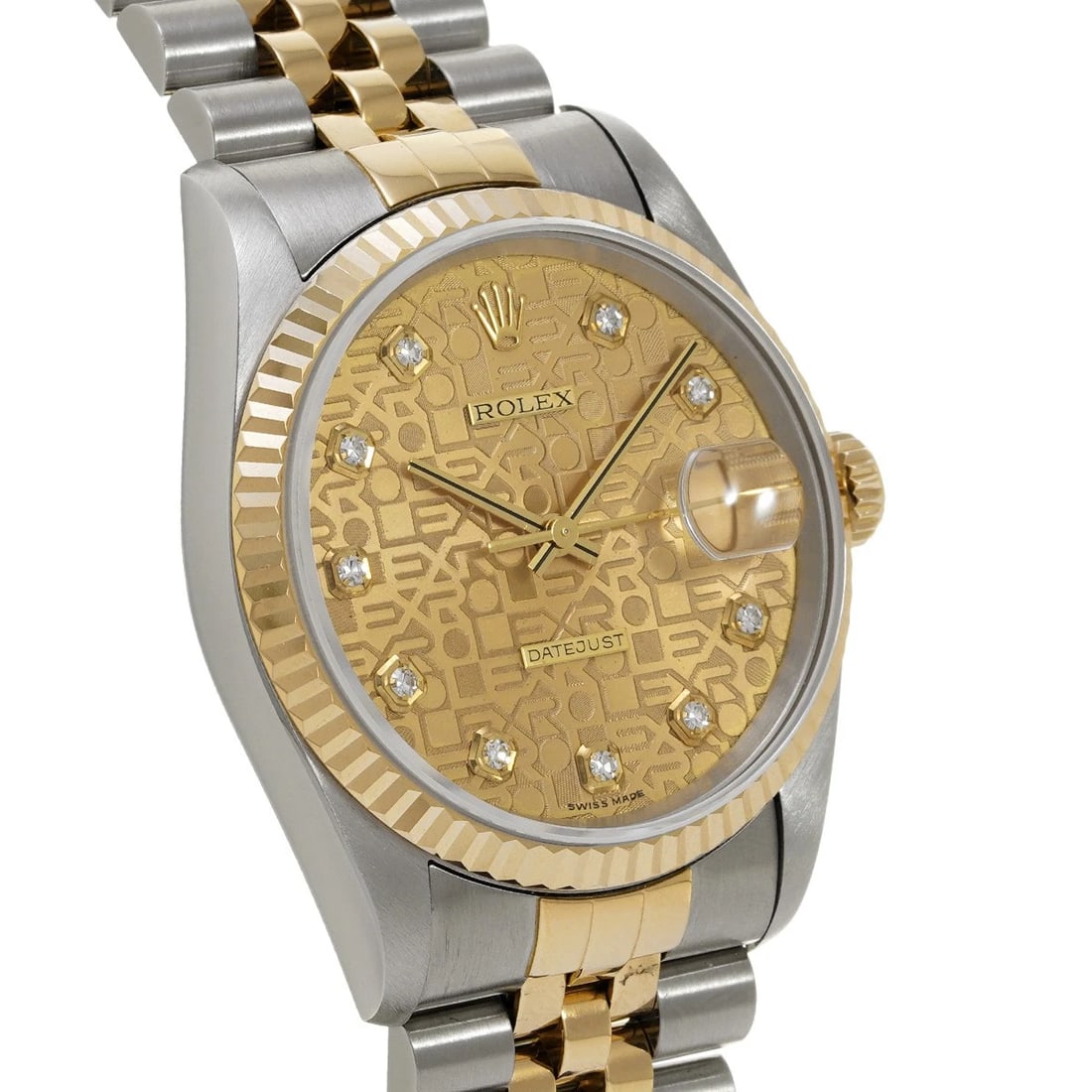 ROLEX DATEJUST CHAMPAGNE COMPUTER/DIAMOND WATCH - 3