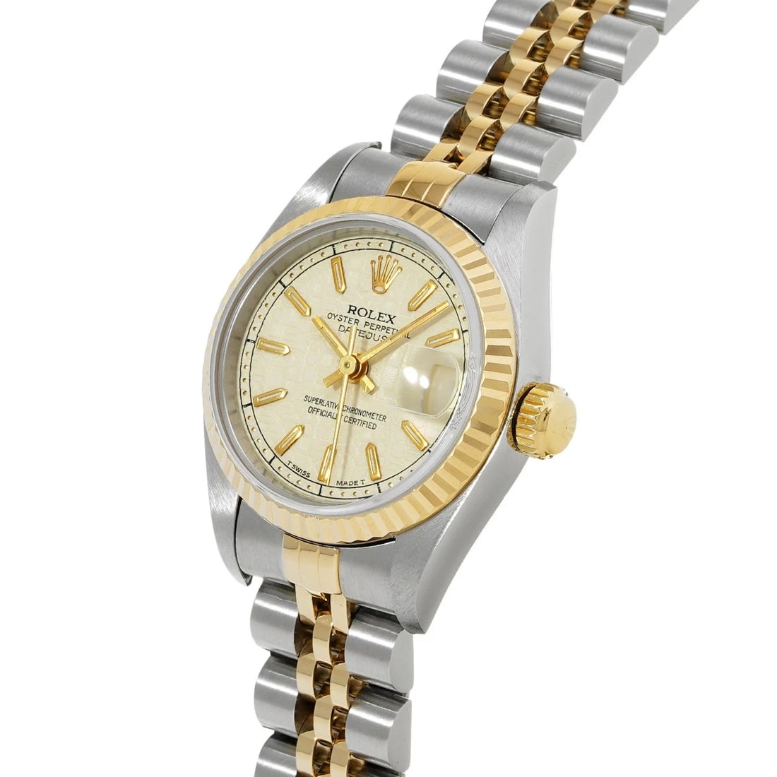 ROLEX DATEJUST IVORY COMPUTER WATCH - 2