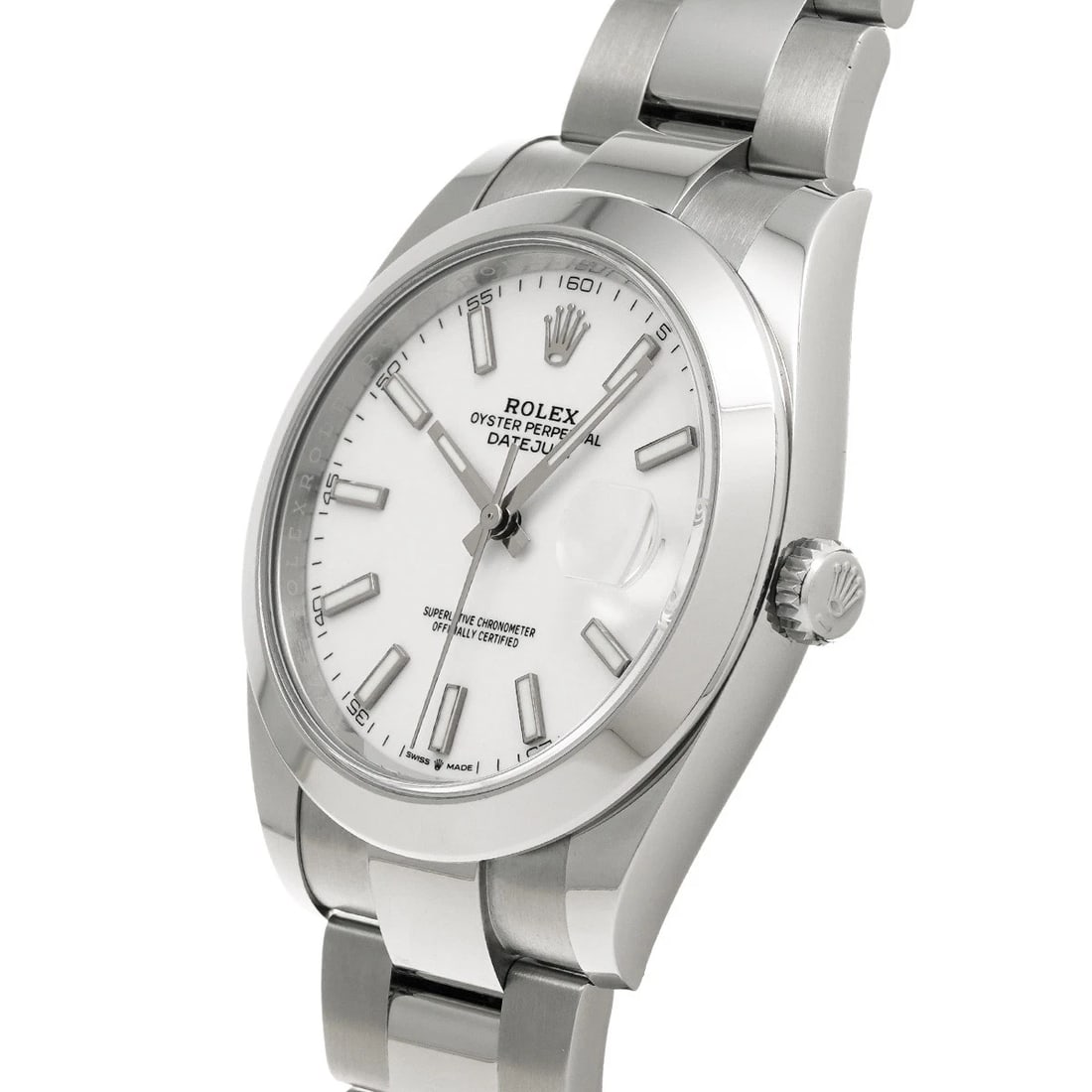 ROLEX DATEJUST 41 WHITE WATCH - 2