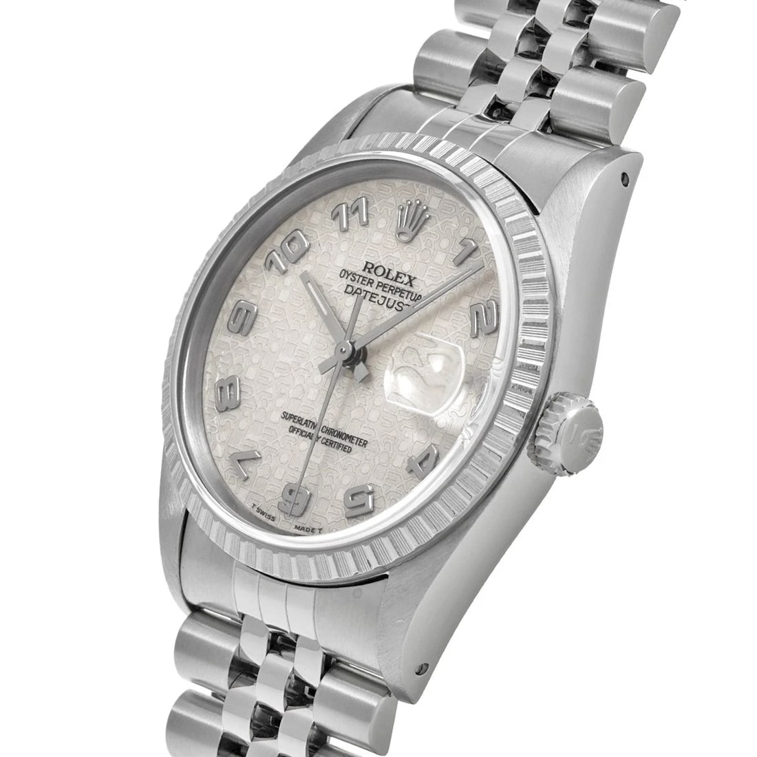 ROLEX DATEJUST IVORY WATCH - 2