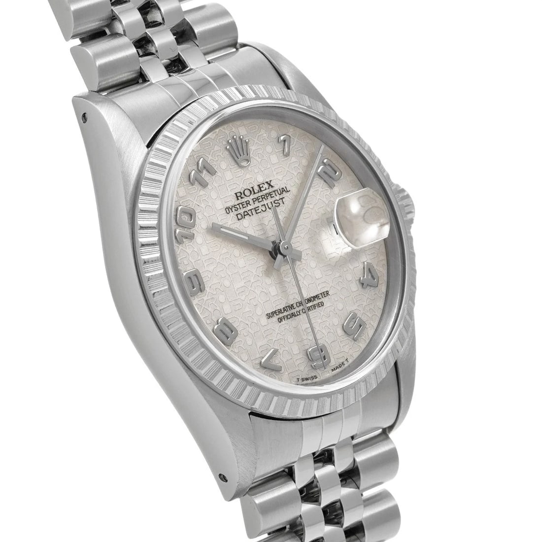 ROLEX DATEJUST IVORY WATCH - 3
