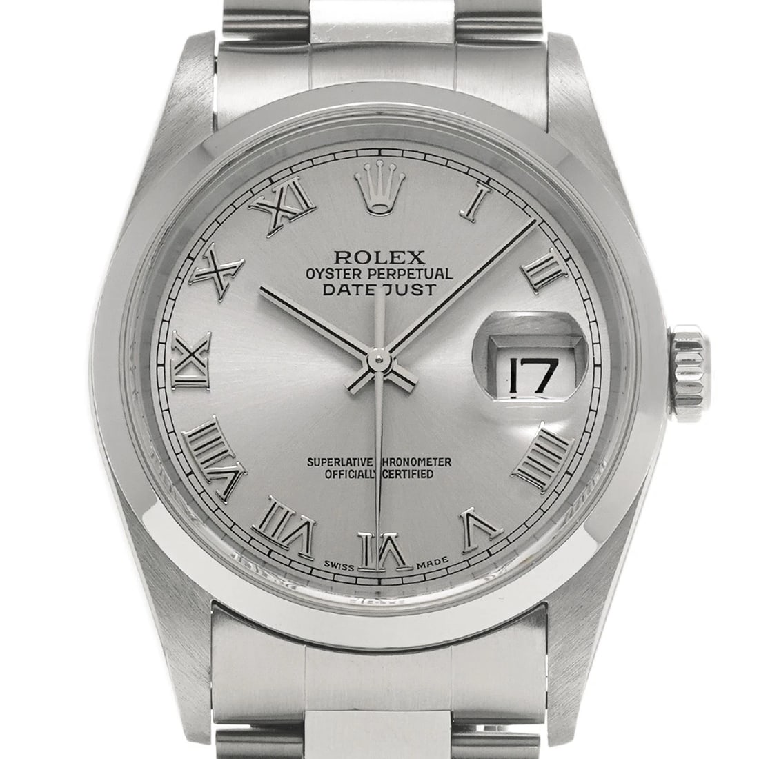 ROLEX DATEJUST GRAY WATCH - 4