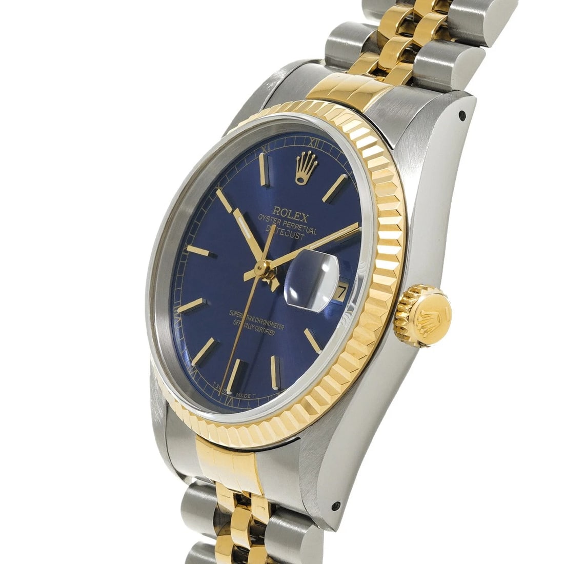 ROLEX DATEJUST BLUE WATCH - 2