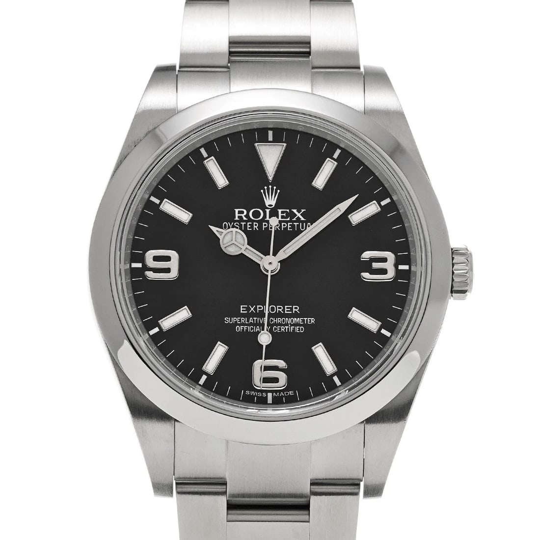 ROLEX EXPLORER BLACK WATCH: ROLEX Explorer black Watch Brand: ROLEX Type/Style: Wristwatch Material: Band Material Stainless steel, Case Material Stainless steel Color: Dial Color black Size: Case Size H/about 39mm W/about 39mm