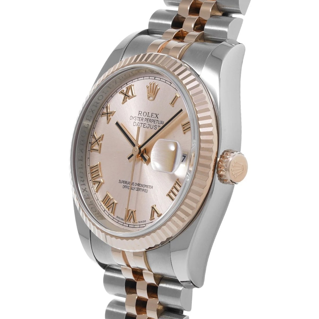 ROLEX DATEJUST PINK WATCH - 2
