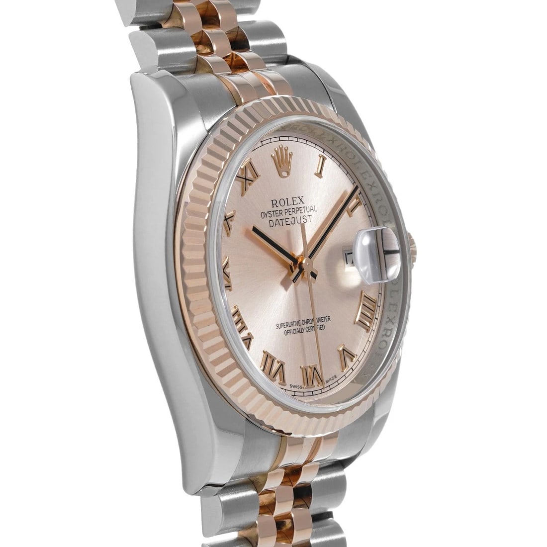 ROLEX DATEJUST PINK WATCH - 3
