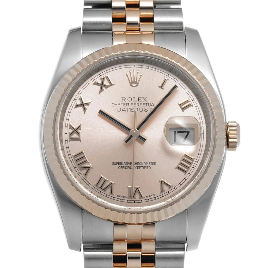 ROLEX DATEJUST PINK WATCH - 4