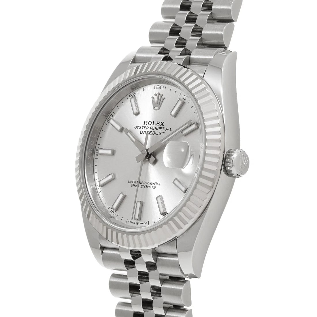 ROLEX DATEJUST 41 SILVER WATCH - 2