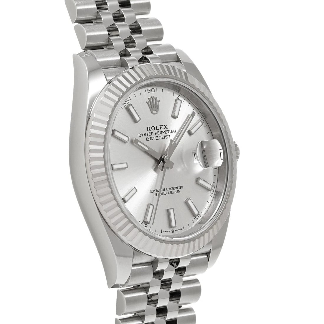 ROLEX DATEJUST 41 SILVER WATCH - 3