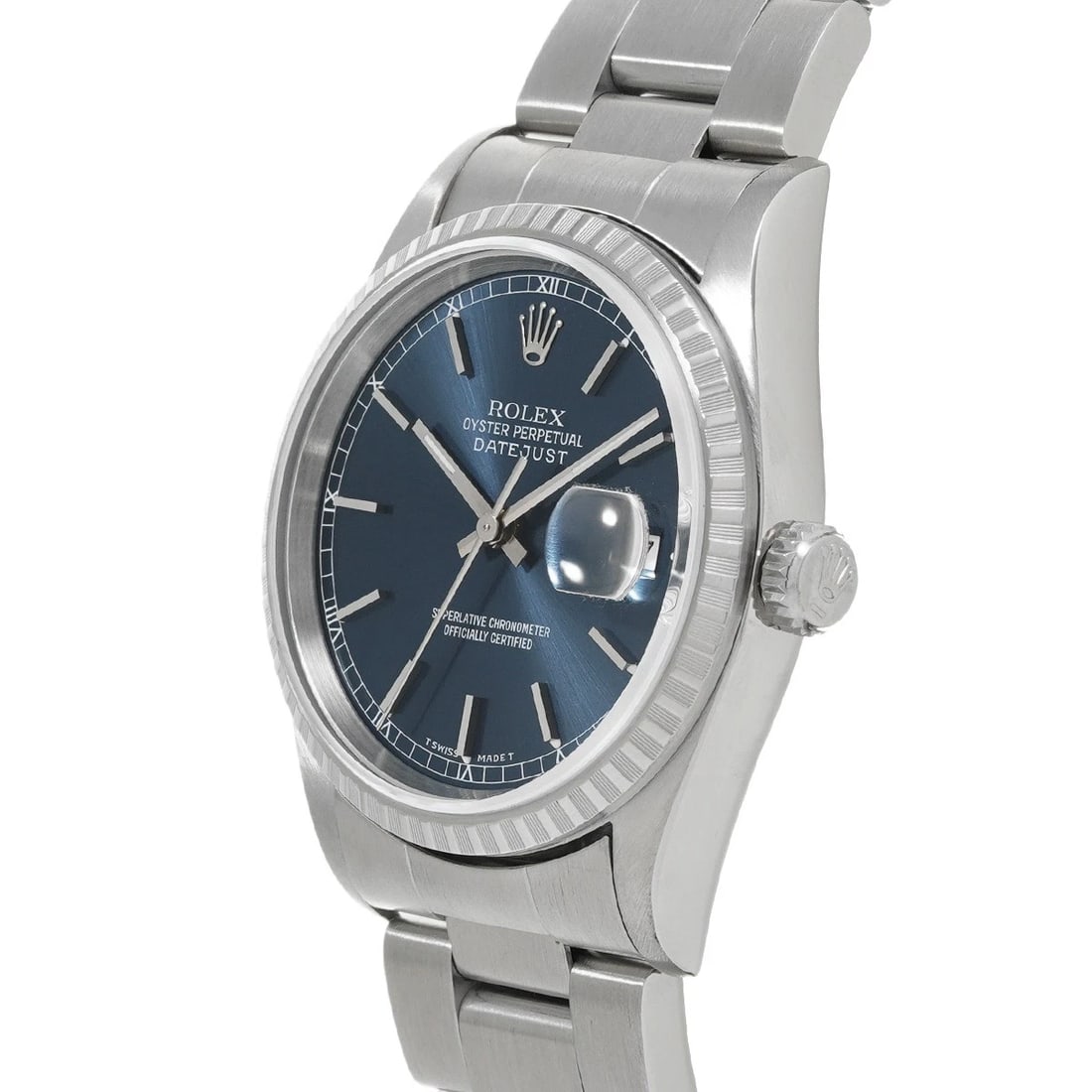 ROLEX DATEJUST BLUE WATCH - 2