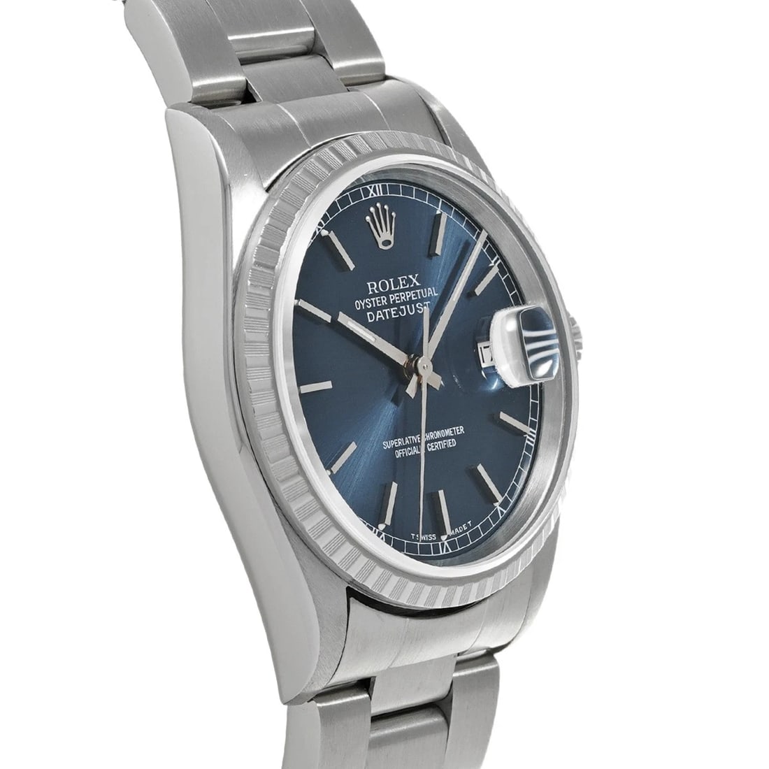 ROLEX DATEJUST BLUE WATCH - 3