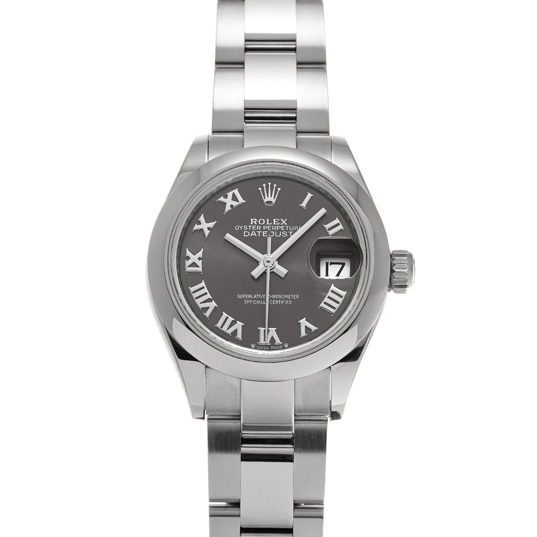 ROLEX DATEJUST 28 DARK GRAY WATCH: ROLEX Datejust 28 Dark gray Watch Brand: ROLEX Type/Style: Wristwatch Material: Band Material Stainless steel, Case Material Stainless steel Color: Dial Color Dark gray Size: Case Size H/about 28mm