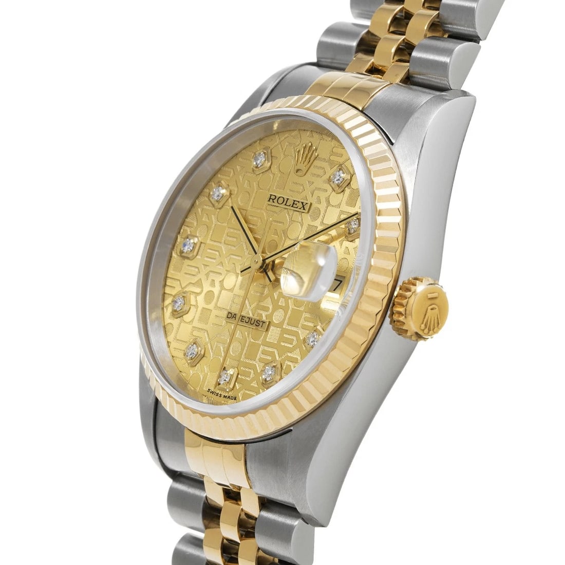 ROLEX DATEJUST CHAMPAGNE COMPUTER/DIAMOND WATCH - 2