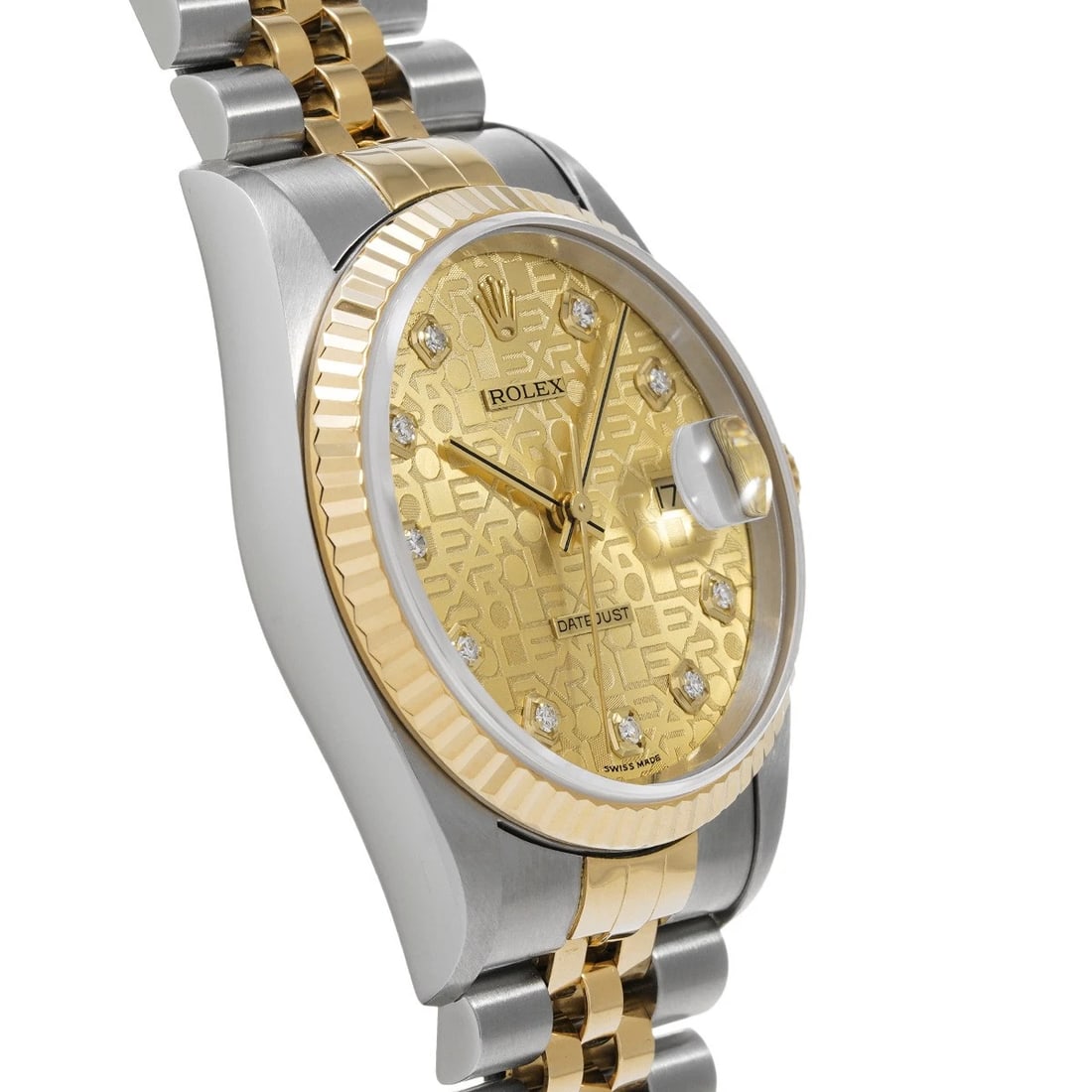 ROLEX DATEJUST CHAMPAGNE COMPUTER/DIAMOND WATCH - 3