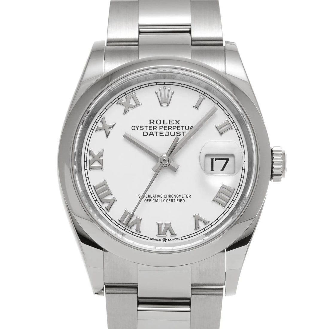 ROLEX DATEJUST 36 WHITE WATCH: ROLEX Datejust 36 white Watch Brand: ROLEX Type/Style: Wristwatch Material: Band Material Stainless steel, Case Material Stainless steel Color: Dial Color white Size: Case Size H/about 36mm W/about