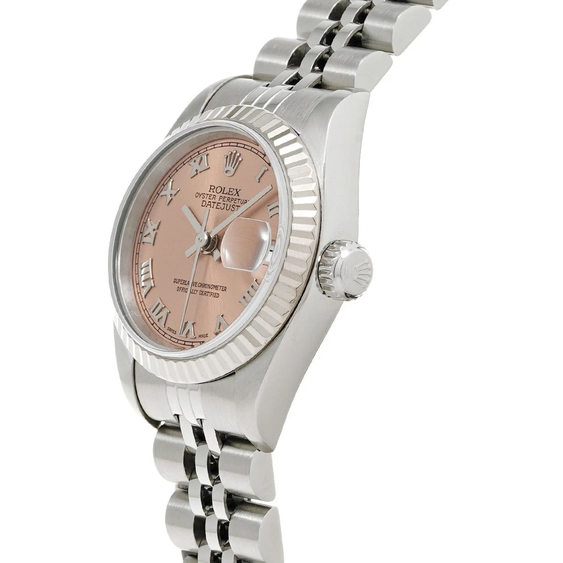 ROLEX DATEJUST PINK WATCH - 2