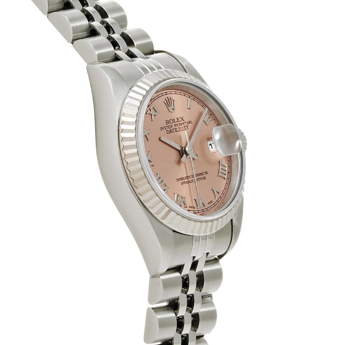 ROLEX DATEJUST PINK WATCH - 3