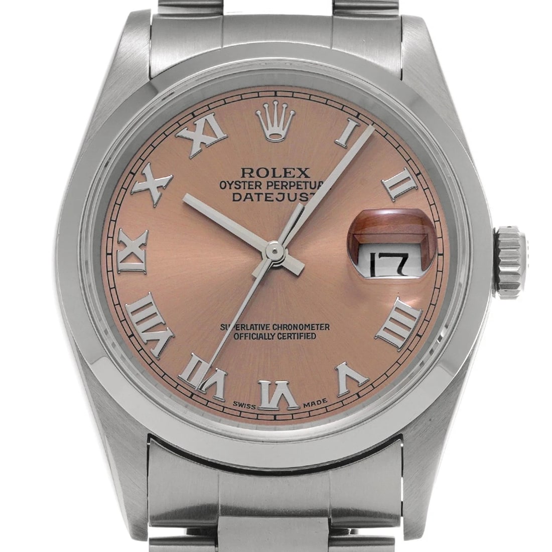 ROLEX DATEJUST PINK WATCH - 4