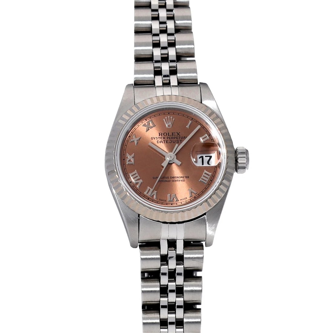 ROLEX DATEJUST PINK WATCH: ROLEX Datejust pink Watch Brand: ROLEX Type/Style: Wristwatch Material: Band Material Stainless steel, Case Material Stainless steel Color: Dial Color pink Size: Case Size H/about 26mm W/about 26mm
