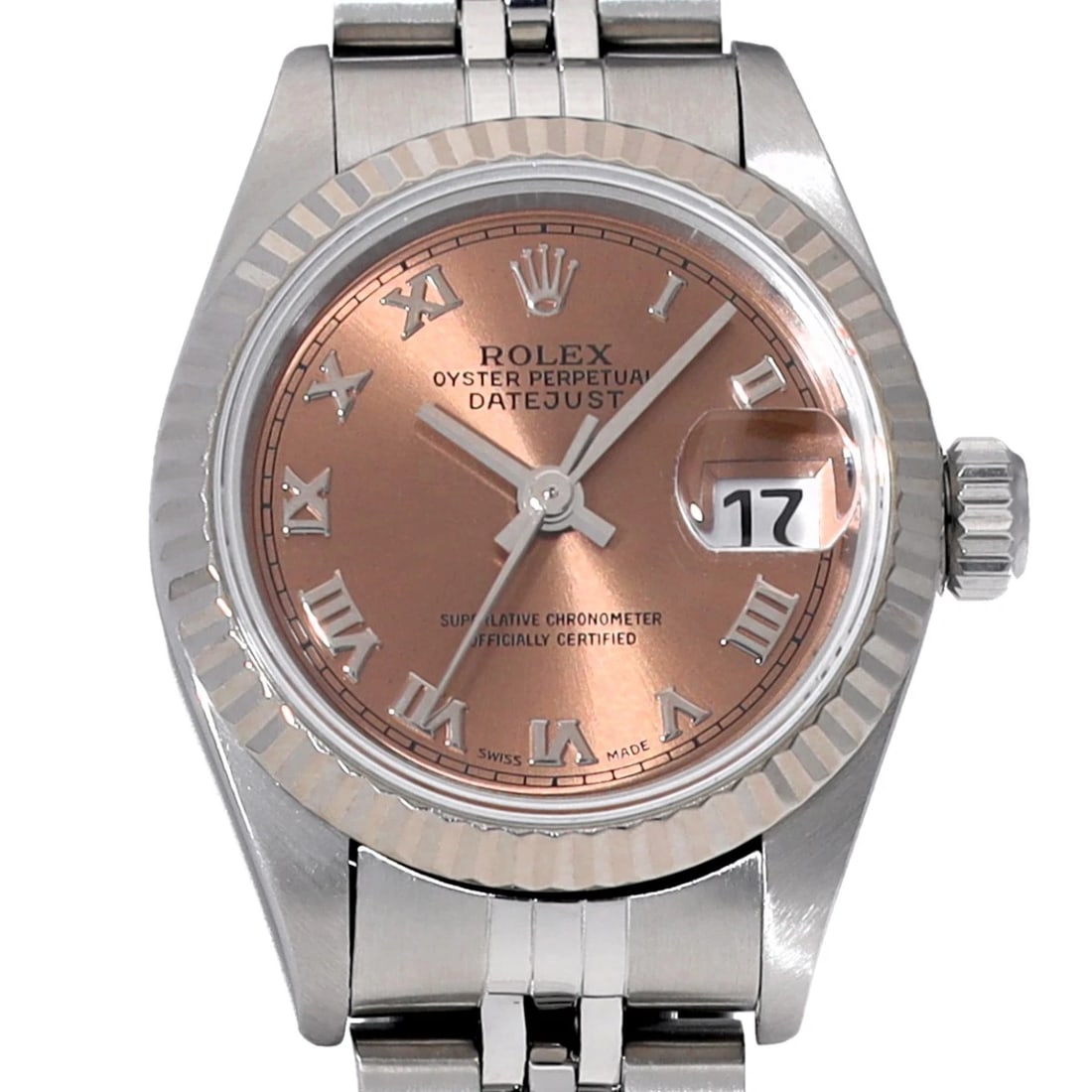 ROLEX DATEJUST PINK WATCH - 4