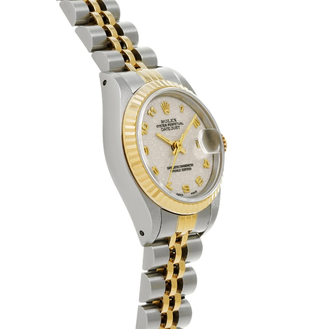 ROLEX DATEJUST IVORY COMPUTER WATCH - 3
