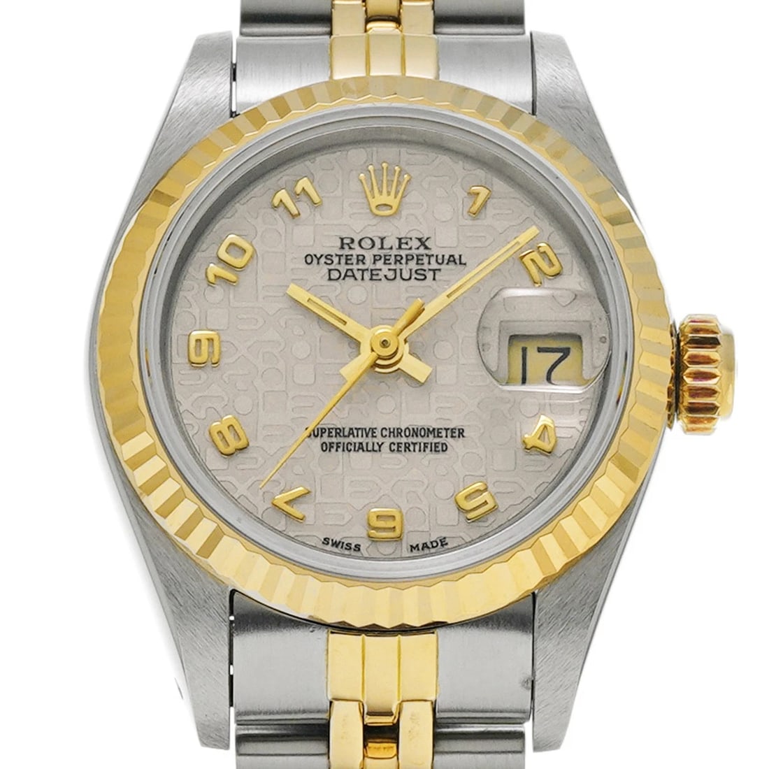 ROLEX DATEJUST IVORY COMPUTER WATCH - 4