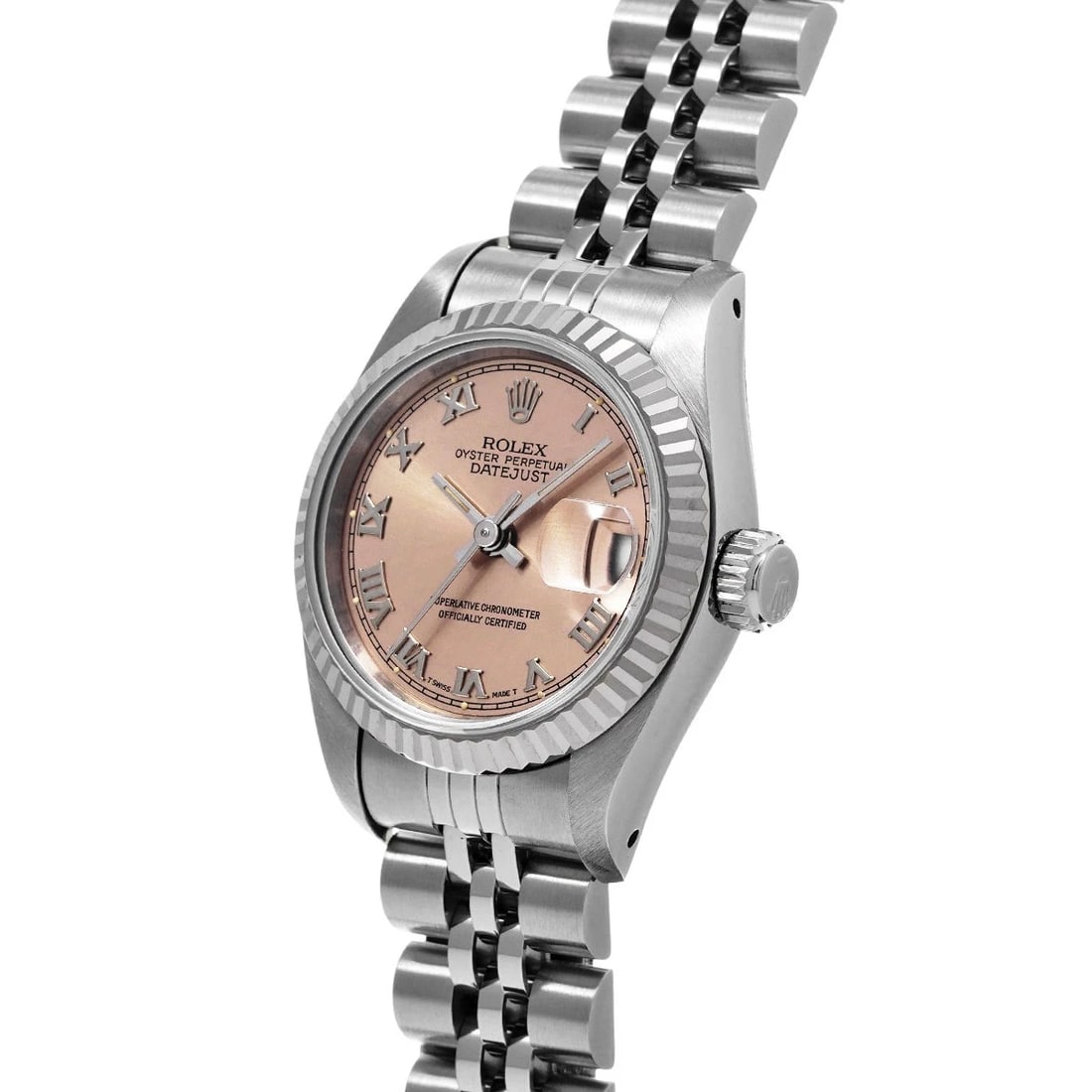 ROLEX DATEJUST PINK WATCH - 2