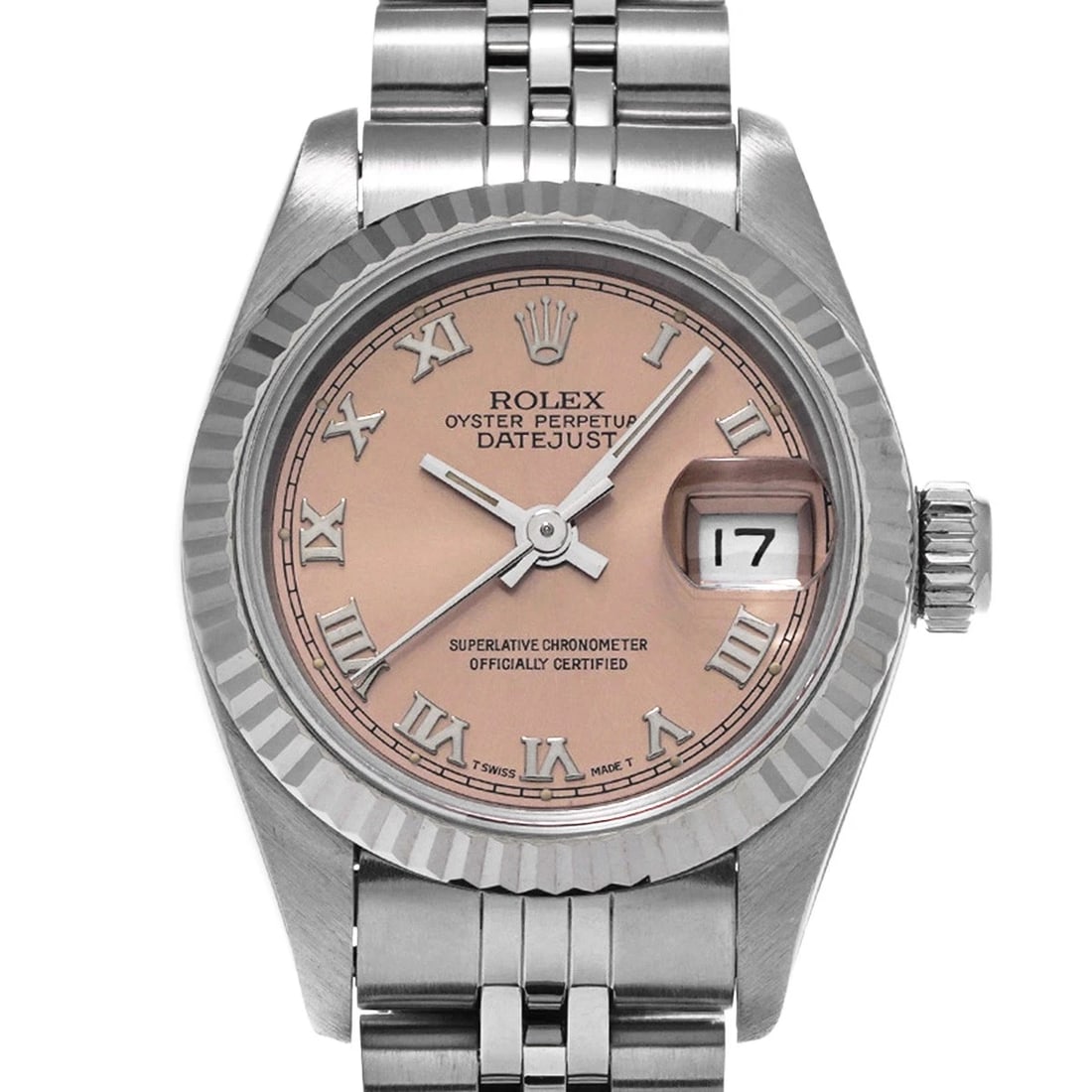 ROLEX DATEJUST PINK WATCH - 4