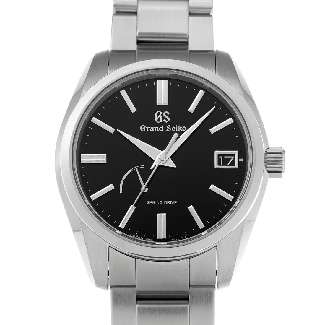 GRAND SEIKO HERITAGE COLLECTION SPRING DRIVE BLACK WATCH: Grand Seiko Heritage Collection Spring Drive black Watch Brand: Grand Seiko Type/Style: Wristwatch Material: Band Material Stainless steel, Case Material Stainless steel Color: Dial Color black Size: