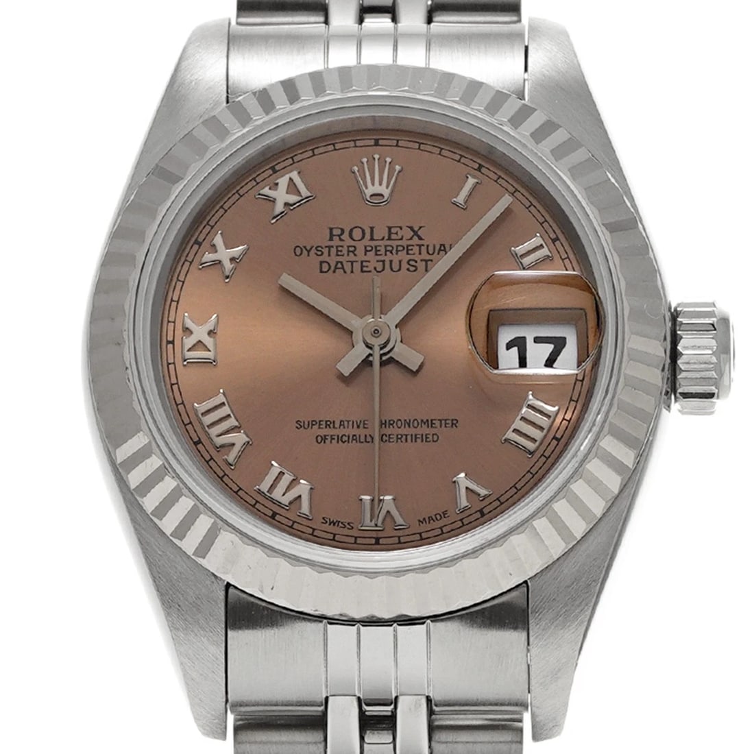 ROLEX DATEJUST PINK WATCH - 4