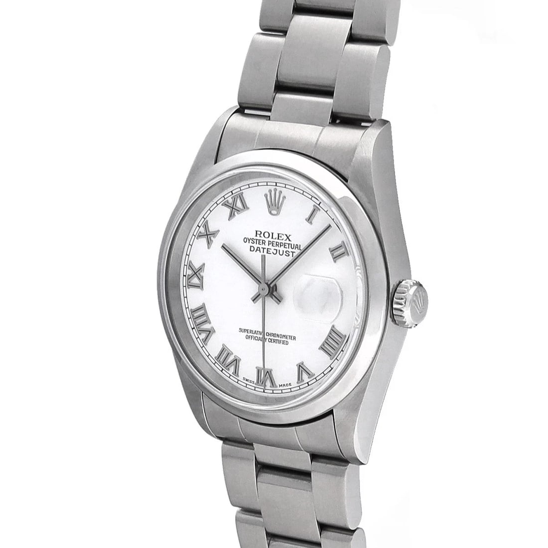 ROLEX DATEJUST WHITE WATCH - 2