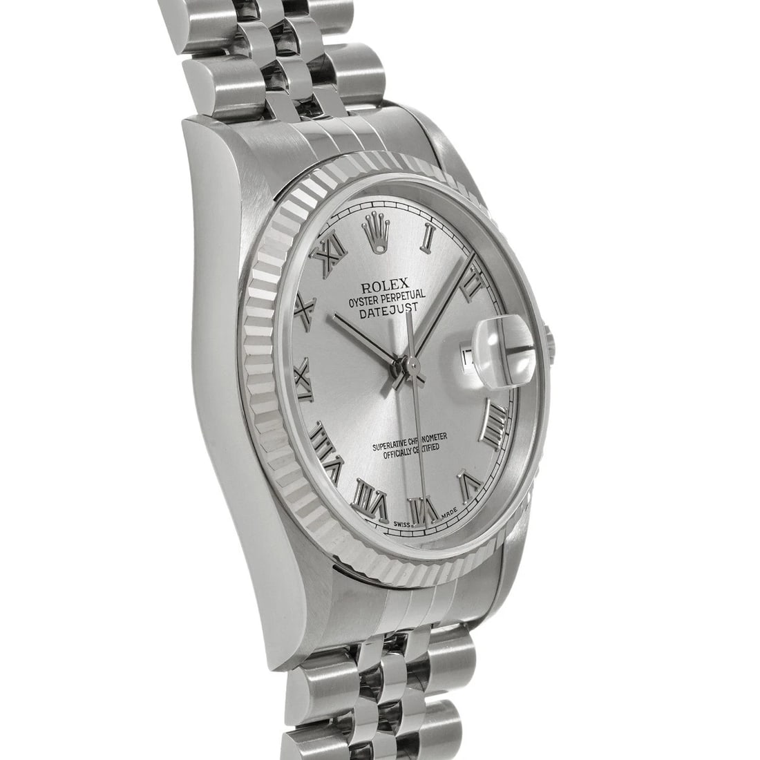 ROLEX DATEJUST 36 SILVER WATCH - 3