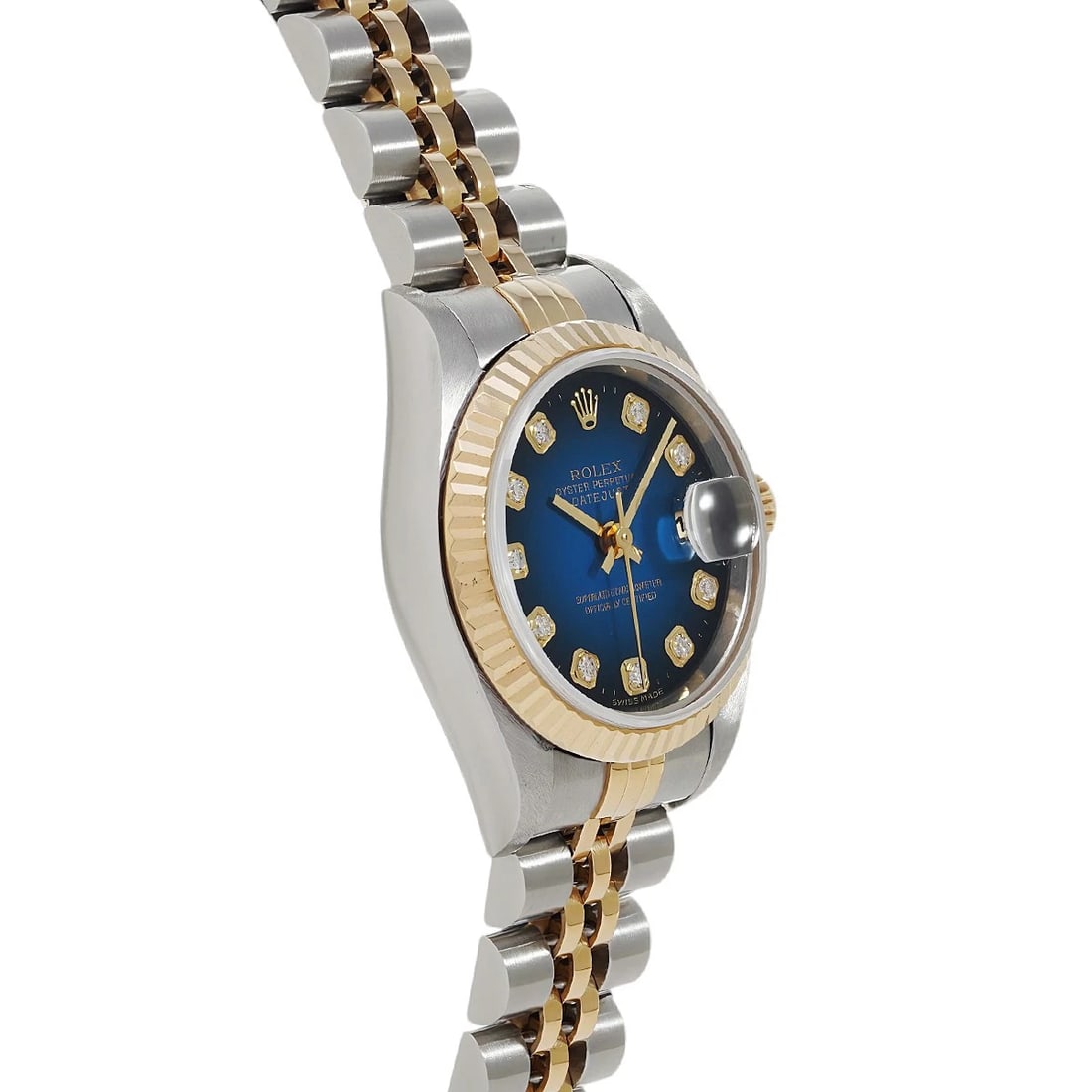 ROLEX DATEJUST BLUE GRADIENT/DIAMOND WATCH - 3