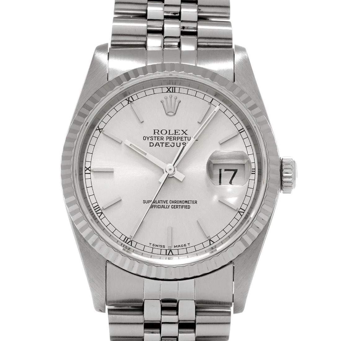 ROLEX DATEJUST 36 SILVER WATCH: ROLEX Datejust 36 Silver Watch Brand: ROLEX Type/Style: Wristwatch Material: Band Material Stainless steel, Case Material Stainless steel Color: Dial Color Silver Size: Case Size H/about 36mm W/about