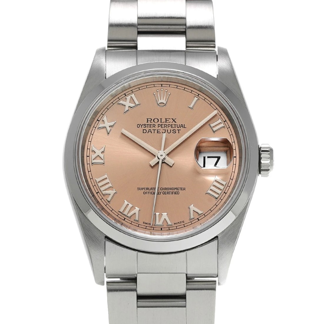 ROLEX DATEJUST PINK WATCH: ROLEX Datejust pink Watch Brand: ROLEX Type/Style: Wristwatch Material: Band Material Stainless steel, Case Material Stainless steel Color: Dial Color pink Size: Case Size H/about 36mm W/about 36mm