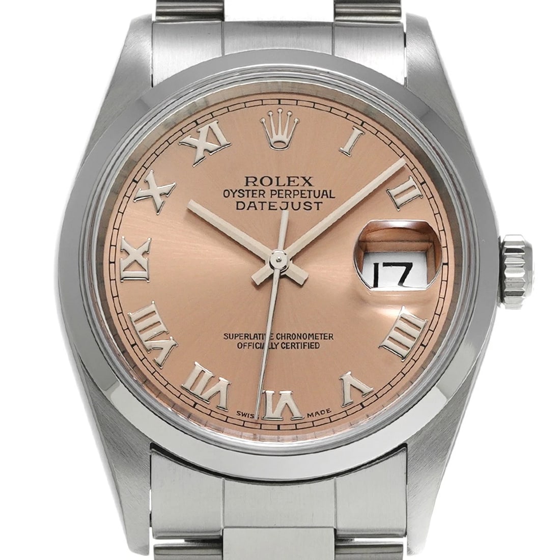ROLEX DATEJUST PINK WATCH - 4
