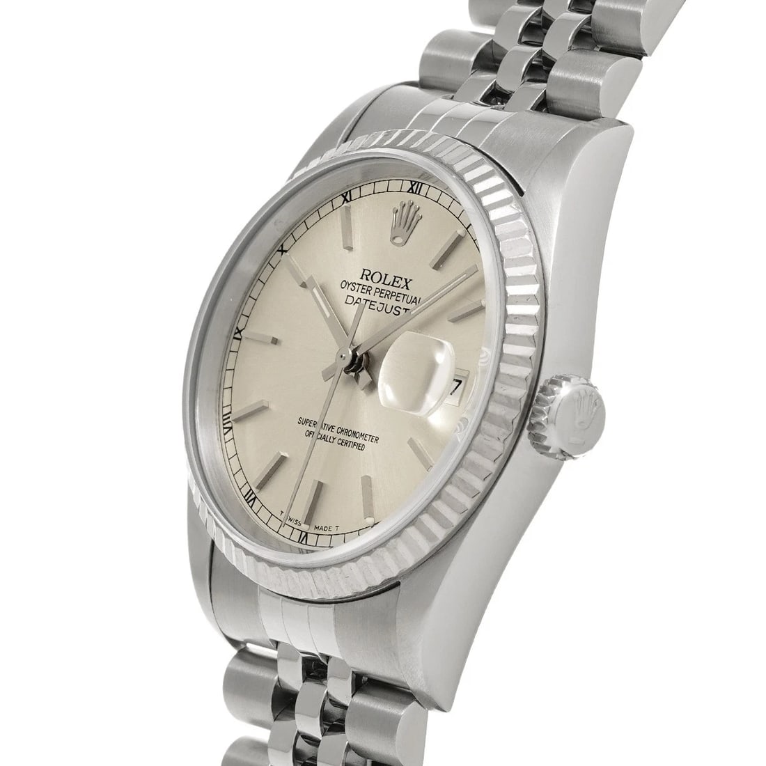 ROLEX DATEJUST 36 SILVER WATCH - 2