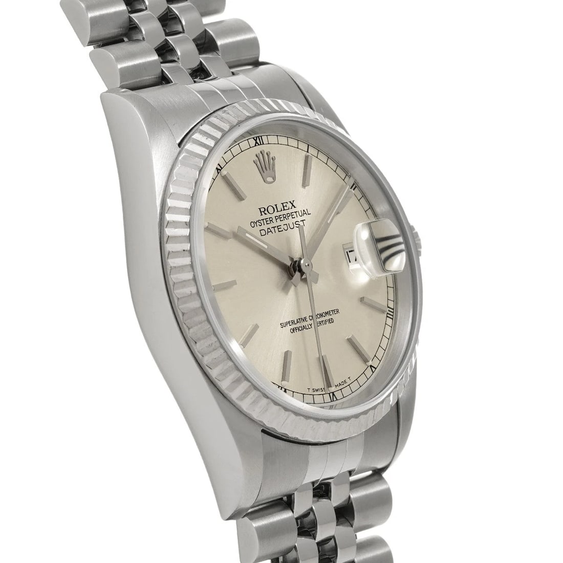 ROLEX DATEJUST 36 SILVER WATCH - 3
