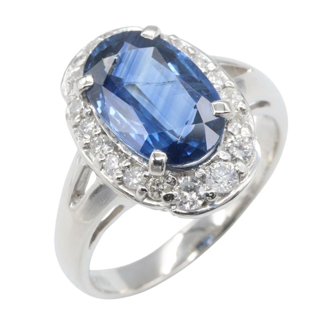JEWELRY SAPPHIRE DIAMOND RING: JEWELRY Sapphire Diamond Ring Brand: JEWELRY Type/Style: Ring Material: Pt900 Platinum, Main Stone sapphire Color: Silver Size: US size 5.25 Accessories: None Accessories Notice: When purc