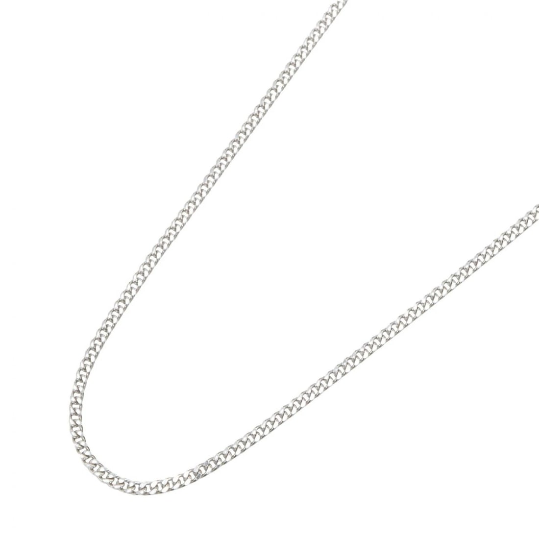 JEWELRY SINGLE 2 SIDE CURB LINK CHAIN NECKLACE: JEWELRY Single 2 side Curb link chain Necklace Brand: JEWELRY Type/Style: Necklace Material: Pt850Platinum, Color: Silver Size: Size Neck rotation?50cm(19.7") Accessories: None Accessories
