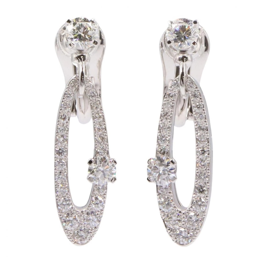 BVLGARI ELISIA DIAMOND PIERCED EARRINGS (1 of 3)